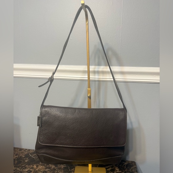 The Sak Dark Brown Leather Shoulder Bag - Picture 2 of 14